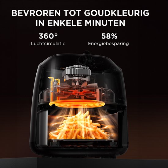 Midea Heißluftfritteuse MF-TN20D2 – 2 l, 1150 W, Frittieren ohne Öl, Heißluftfritteuse, Automatische Abschaltfunktion, Ölfrei, Leicht zu reinigen, BPA-frei, Schwarz