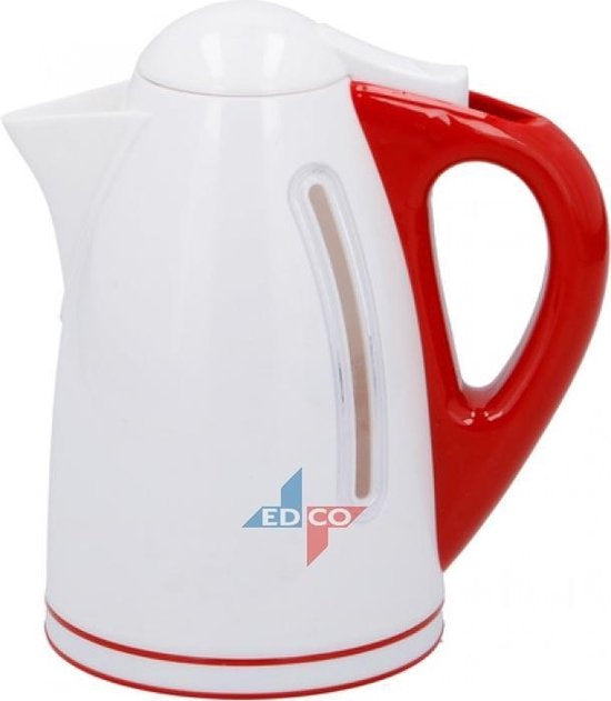 Eddy Toys Wasserkocher Rot/Weiß 15 cm