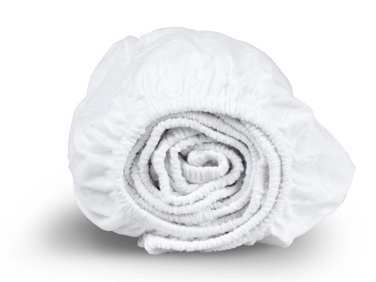 DoubleDry Spannbetttuch - Flanell - 90 x 200 cm - Weiß