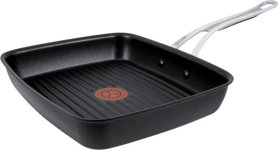 Jamie Oliver by Tefal Grillpfanne 23 x 27 cm – Induktion – Titan-Antihaftbeschichtung – Thermo-Spot