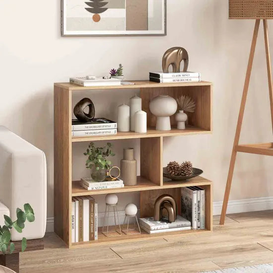 Coast Bücherregal – 3 Fächer – offene Rückseite – kippsicher – 84 x 30 x 84 cm – Naturfarben