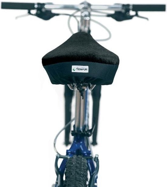 TEMPUR® - Fahrradsattelüberzug - Schwarz - 33,5 x 33 x 3 cm - Large - Fahrradsattelüberzug - Komfort - Memory-Schaum