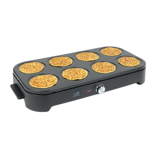 Fritel PM 2260 Pfannkuchenpfanne – Schwarz – 53 x 28 x 12,7 cm – 1500 W, PFAS-frei