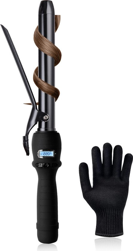 VAIVE Lockenstab mit Klemme - 25MM - Lockenstäbe - Lockenwickler - Lockenstab