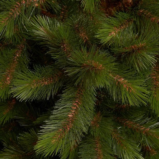 Triumph Tree Wyoming Spar – Weihnachtsbaum mit 460 Tannenzweigen und Einhängekonstruktion – Weihnachtsdekoration für den Innenbereich mit natürlicher Ausstrahlung – Kunstbaum mit harten PVC-Nadeln – H 155 x Ø 117 cm – Grün