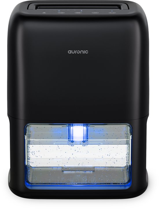 Auronic Dehumidifier Mini - geeignet für Wohnzimmer, Büro, Schlafzimmer, Babyzimmer und mehr - geräuschlos - Schwarz