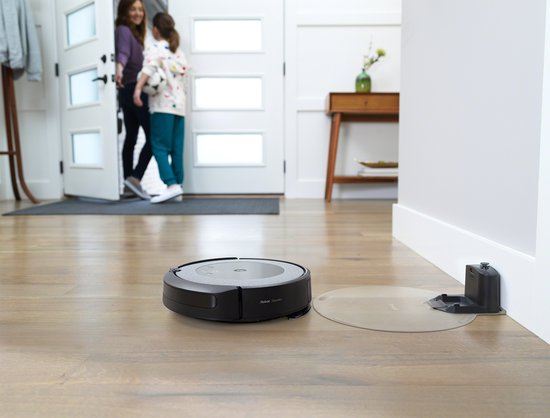 iRobot - Roomba Combo® i5 - Staubsaugerroboter mit Wischfunktion - Mit Ladestation - Ideal für Haustiere - i5176 - grau