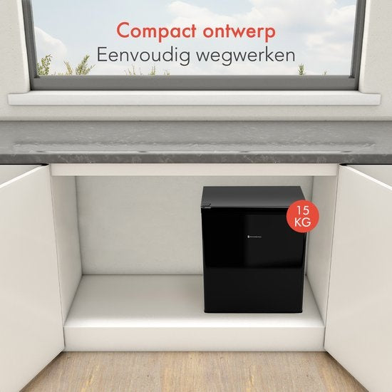 KitchenBrothers Mini-Gefrierschrank - 34L - Freistehend - Kompakt - Schwarz
