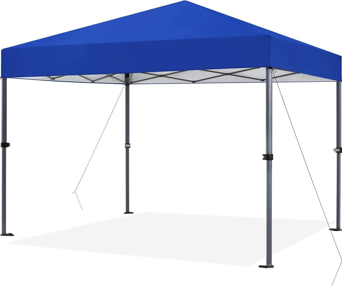 Yaheetech Pop-up-Faltpavillon 3 × 3 m, höhenverstellbar von 170,5 bis 265,5 cm, blau