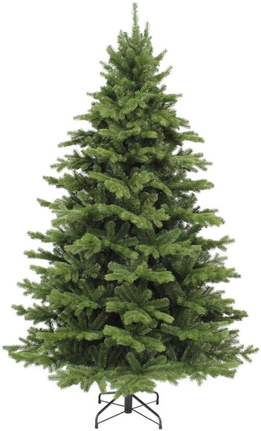Triumph Tree Sherwood Deluxe – Weihnachtsbaum mit üppiger Optik und 1092 Zweigen – Weihnachtsdekoration für den Innenbereich – Kunstbaum, einfach aufzubauen – 155 x 112 cm – Grün
