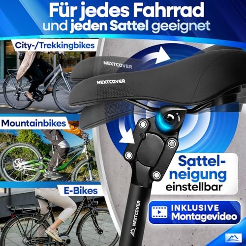 NEXTCOVER gefederte Parallelogramm-Sattelstütze – Das Original – mit Comfort-Spring-Technologie, 27,2/30,9/31,6/34,9 mm