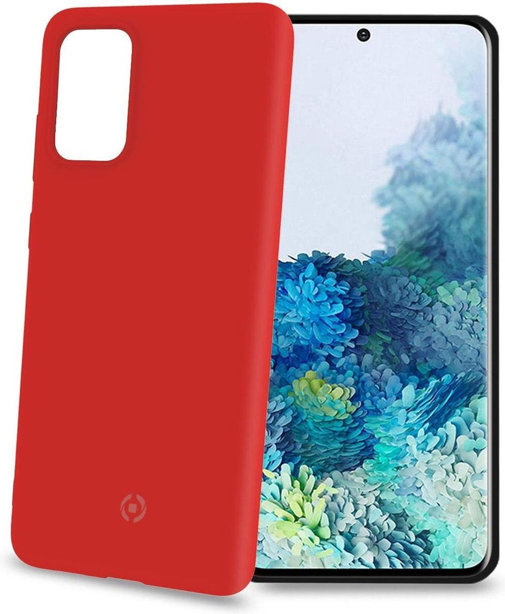 Celly Fall geeignet für Samsung Galaxy S20 - Silikon Back Cover - Rot