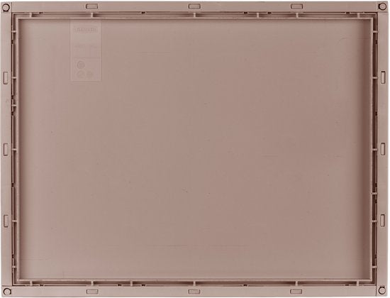 Curver Kaya Wäschekorb mit Deckel – 60 l – 38 x 29 x 58,5 cm – Warm Taupe