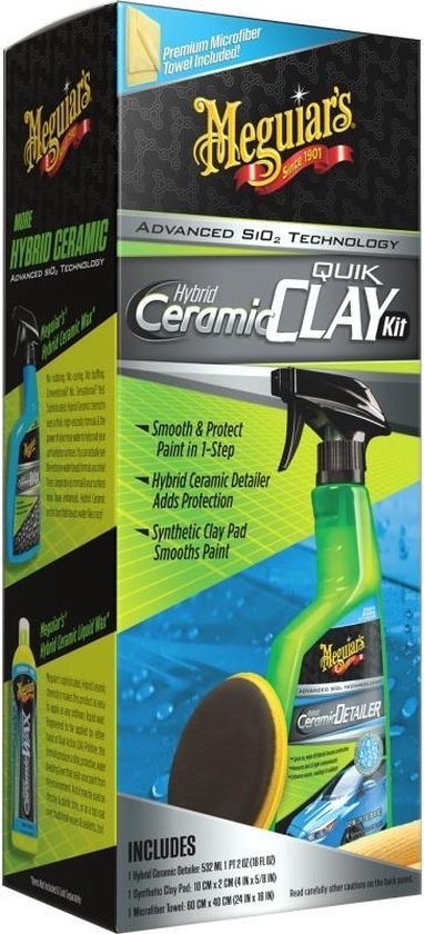 Meguiar's Hybrid Ceramic Synthetic Clay Kit - Keramische Synthetik Clay Kit