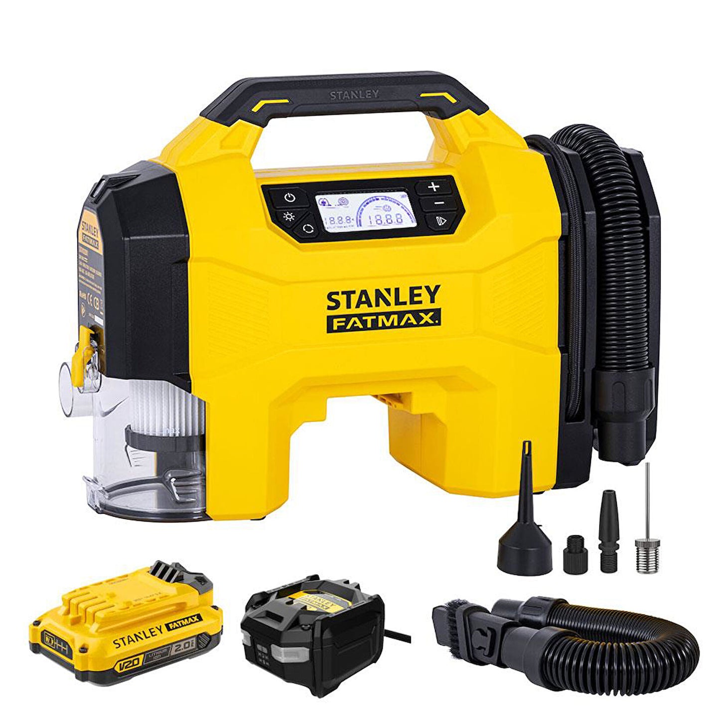 Stanley Fatmax 3-in-1-Kompressor-Staubsauger SXVI02001A - 370 x 143 x 261 mm