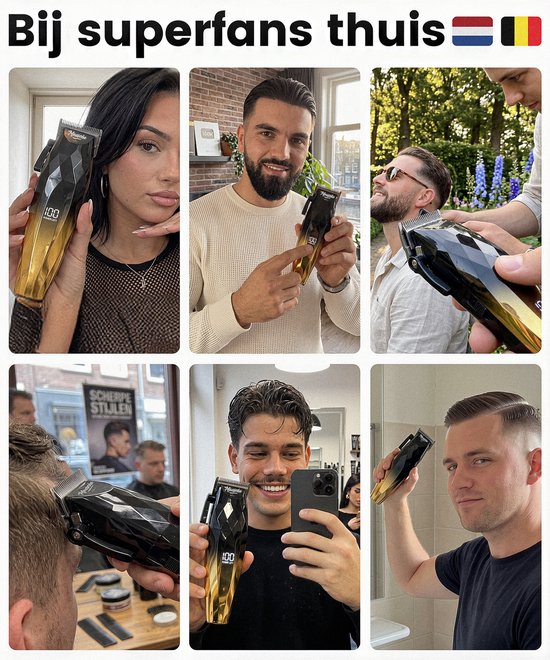 Haarschneidemaschine für Männer – 22-teiliges Friseurset – Haarschneideset mit Friseurschere – Trimmer für Kopf und Bart