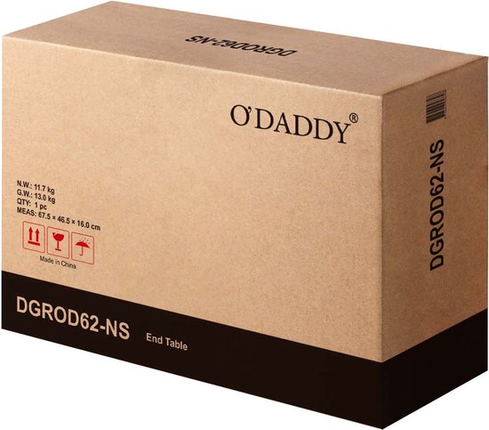 O'DADDYÂ® Nachttische industrial - Beistelltisch - Nachttisch mit Tür und Einlegeböden - 40 x 40 x 60 cm - schwarz/dunkelgrau