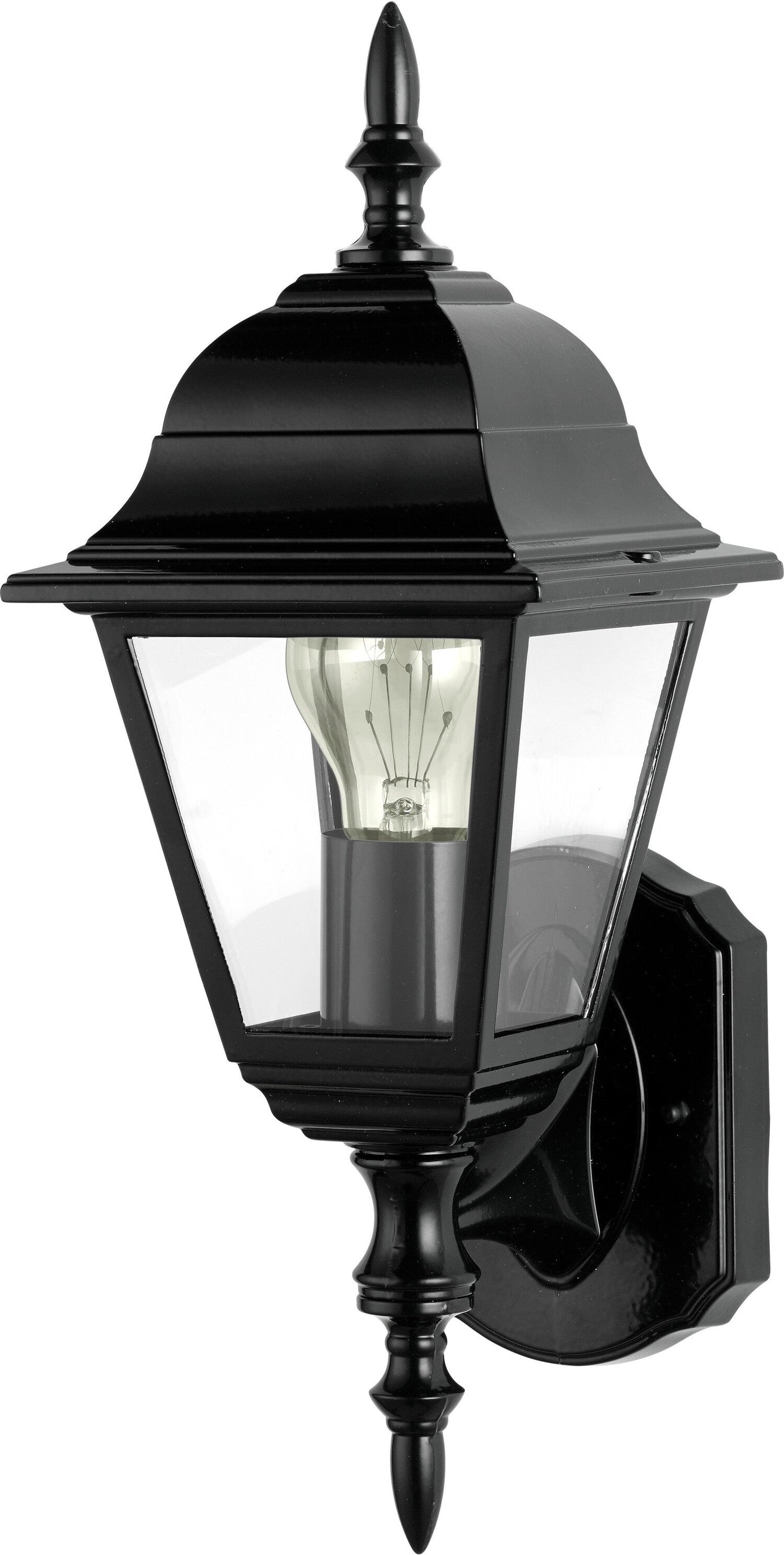 Intratuin Wandleuchte Anna – Schwarzes Aluminium – 17,6 x 15,1 x 40,8 cm