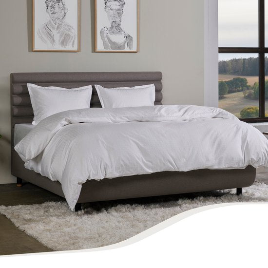 Home by TEMPUR - Bettbezug - 140x200 cm - Weißer Baumwollsatin - Ohne Kopfkissenbezug - Bedroom & Comfort