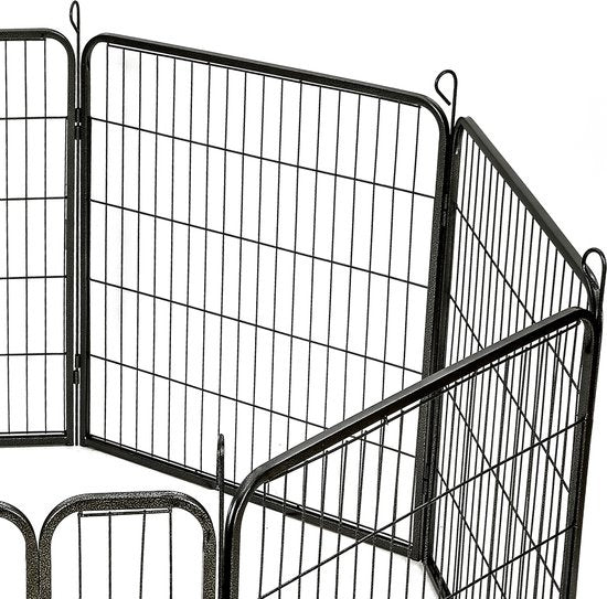8-eckiger Hundeauslauf Welpenstall 80 cm hoch Ã˜ 210 cm 401717