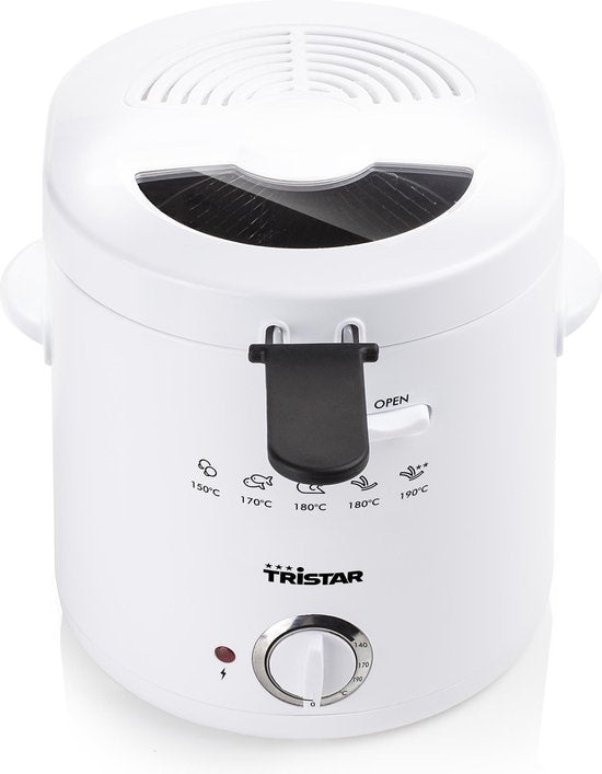 Tristar Fritteuse 1,5 Liter – FR-6941 – Fritteuse 1000 W – Antihaftbeschichtung – Weiß