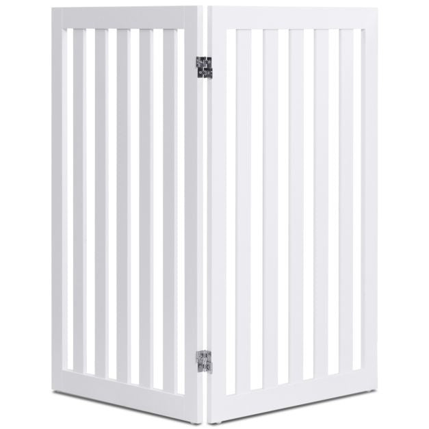 Coast Barrier Dogs 89 cm hoch 4 Panels Sicherheit Zaun Holz Kind faltbar (Weiß Erweiterung)