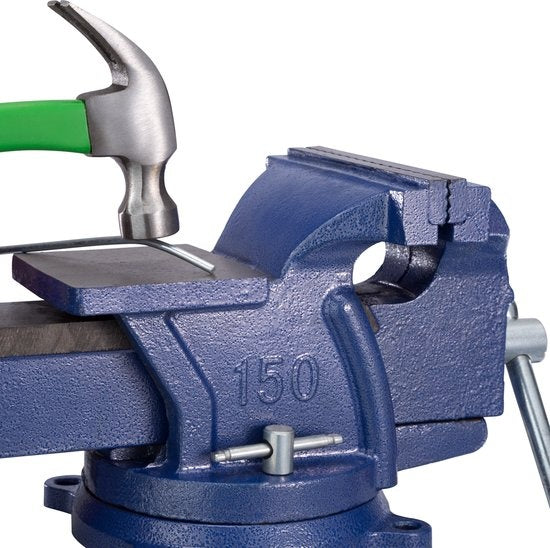 tectake - Schraubstock für Werkbank 165 mm drehbar - Art. Nr. 401125