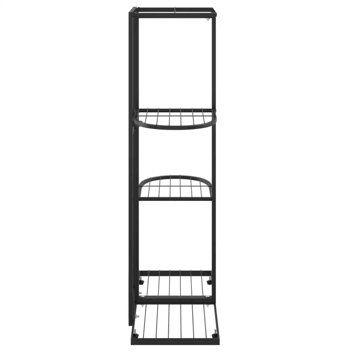 Minghou Pflanzenständer – 4 Ebenen für 5 Töpfe – 22,1 × 42,9 × 76 cm – Schwarz