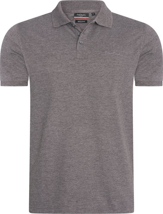 Pierre Cardin - Herren SS Klassisches Polo - Grau - Größe XL