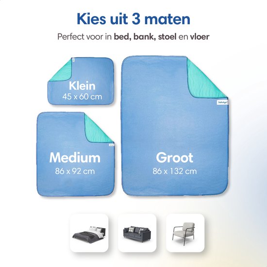 Safe Life® waschbare Inkontinenzeinlagen für Erwachsene, Haustiere und Kinder - Matratzenschoner - klein