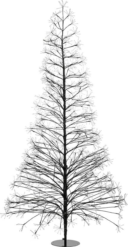 Luca Lighting Lichterbaum Outdoor - H210 x Ø100 cm - Metall - Schwarz