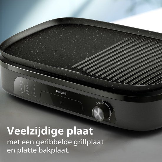 Philips Tischgrill HD6210/90 – Einstellbare Temperatur – 2400 W