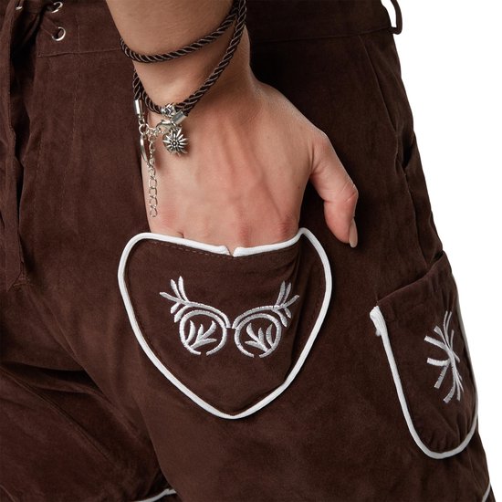 Dressforfun Lederhose Weißensee XL - Faschingskostüm Kostüm Halloween Kostüm Fasching Kostüm Karneval Party Kostüm - 302803