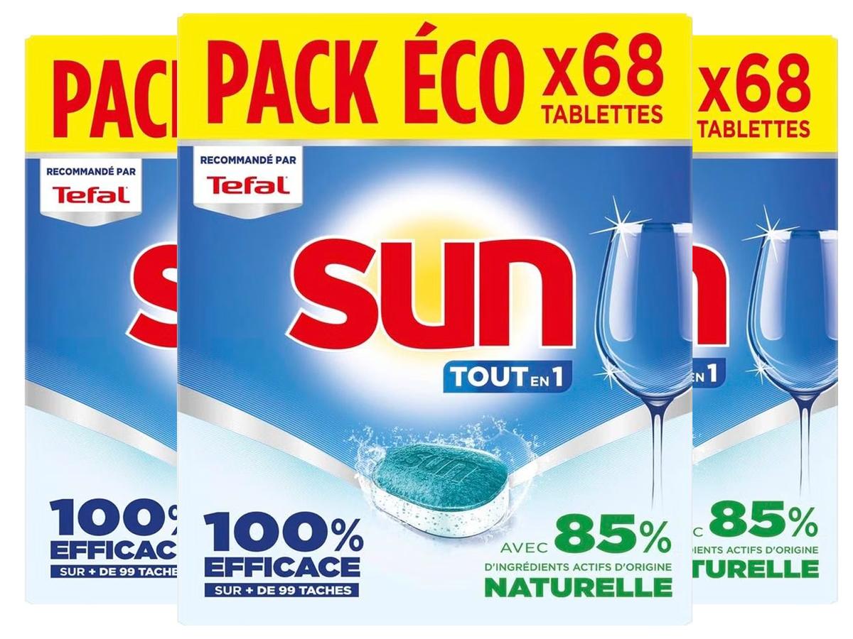 Sun All-in-One Geschirrspültabletten – Pro Expert 4-in-1-Kapseln – Standardformel – 204 Stück
