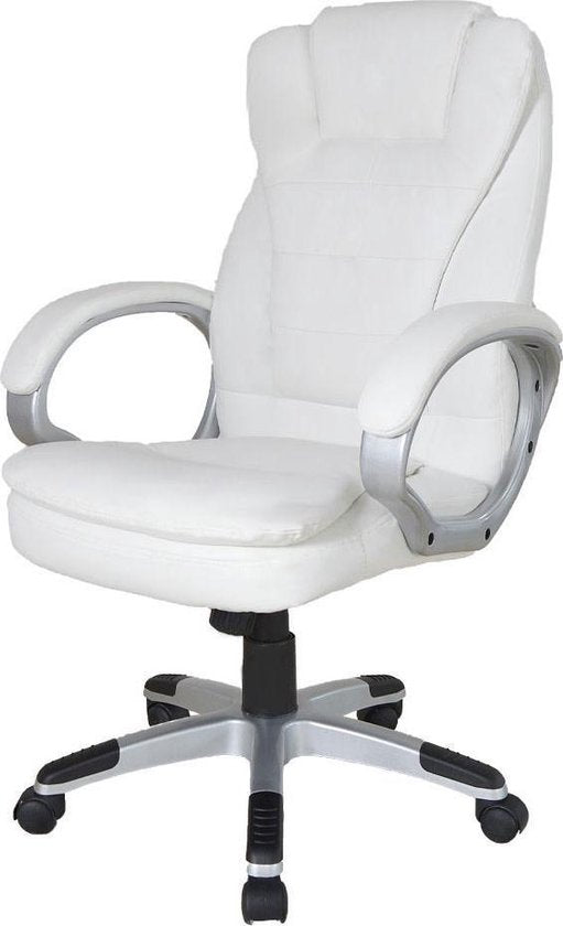 VDD Gaming Schreibtischstuhl - Ergonomisch verstellbar - Weiß - 62x50x115cm