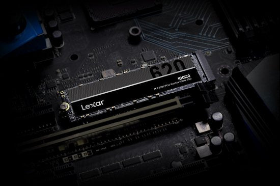 Lexar NM620 – Interne SSD – PCIe Gen3x4 – NVMe M.2 2280 – 512 GB