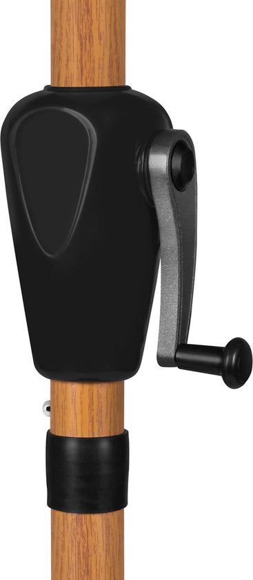 VONROC Premium Stick Sonnenschirm Rapallo 200x300cm - Inkl. Schutzhülle - Rechteckiger Sonnenschirm - Neigbar - UV-beständiges Tuch - Holzoptik - Taupe