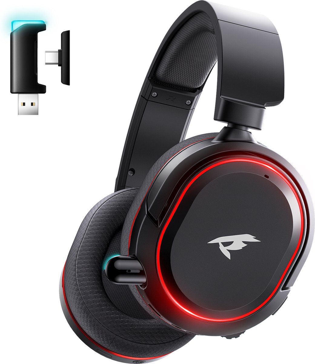 Valorise UG-08S Drahtloses Gaming-Headset 2.4Ghz Schwarz/Rot
