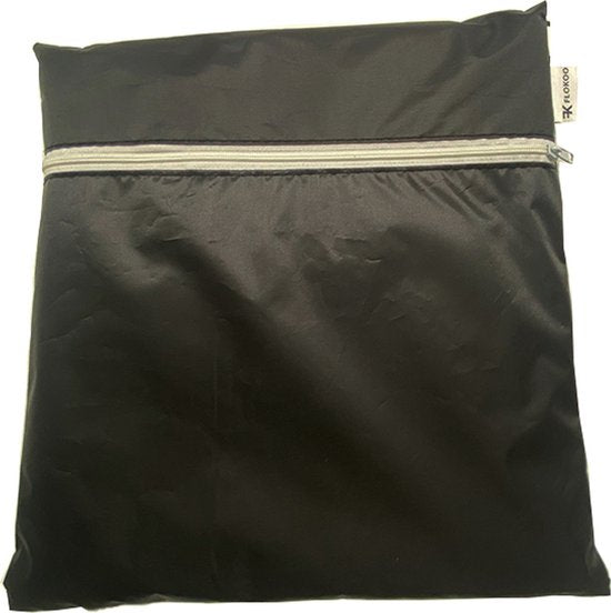 Gartenkissentasche - Schwarz - 173 x 76 x 51 cm - Aufbewahrungstasche für Gartenmöbelkissen - Gartenstuhlkissentasche - Gartenset Kissen Aufbewahrungstasche