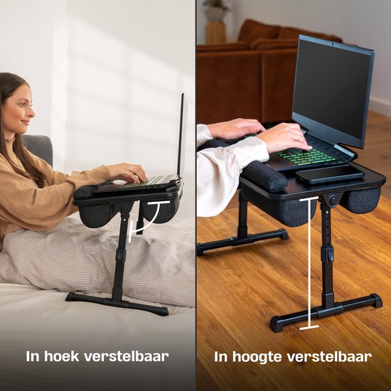 CozySense® - Verstellbarer Laptoptisch - Lap Pad & Laptop-Tablett - Verstellbare Beine