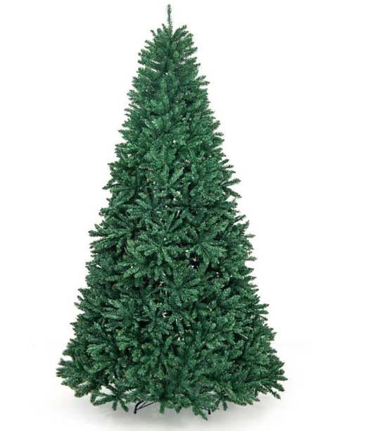 Künstlicher Weihnachtsbaum 275 cm mit Metallsockel, realistisches Aussehen