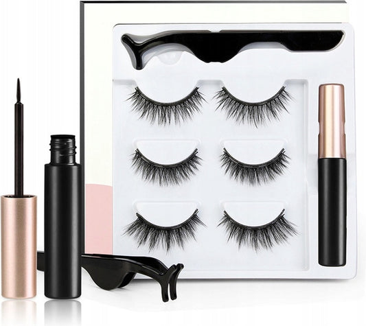 Magnetische Wimpern - Eyeliner & Pinzette - Wimpern Extension - 3 Paar Nepwimpers - Lashes Set - Rheme