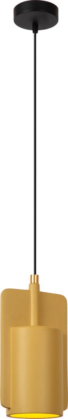 Lucide NINJA – Hängeleuchte – Ø 11,5 cm – 1xE27 – Gelb – Japandi