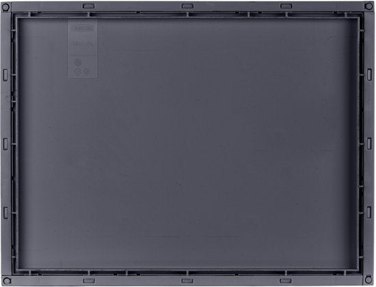 Curver Kaya Wäschekorb mit Deckel – 60 l – 38 x 29 x 58,5 cm – Anthrazit