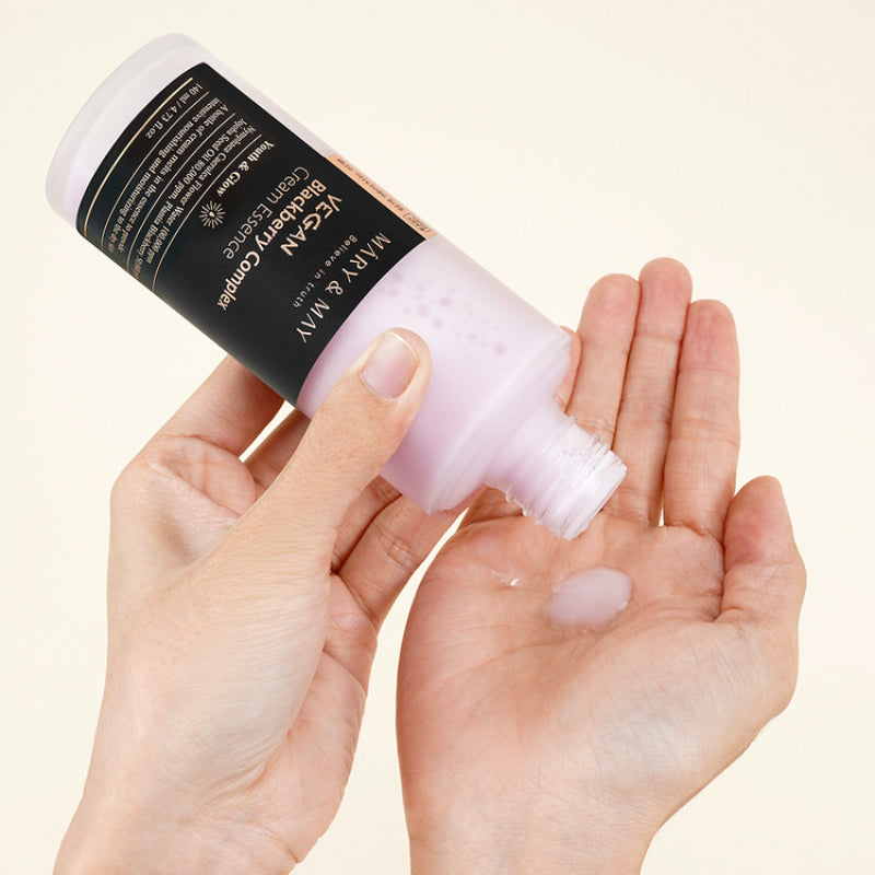Mary&May Vegane Brombeer-Komplex-Creme-Essenz - 140 ml - Intensiv feuchtigkeitsspendende Creme-Essenz