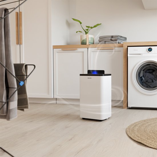 Auronic Luftentfeuchter - Compact Pro Plus - 24L - Schlafzimmer, Badezimmer, Wohnzimmer und Büro - Luftbefeuchter für Innenräume - Weiß