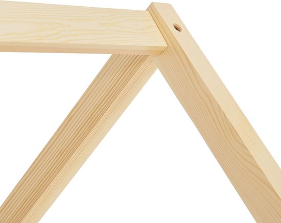 Kinderbett Marli - 80 x 160 cm - Holzfarbe - inkl. Bettkästen