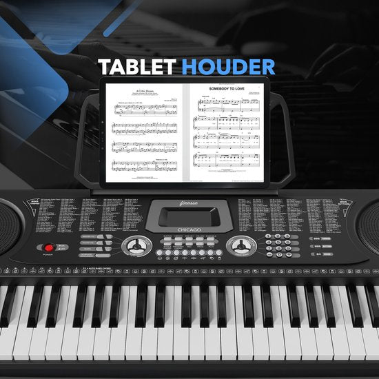 Finesse Keyboard Piano - Ständer & Zubehör - 61 Tasten - Digital Piano - Electric Piano - Kind