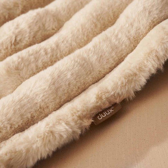 Duux Yentl Striped Electric Heat Blanket 200x200 cm - 9 Einstellungen - Beige