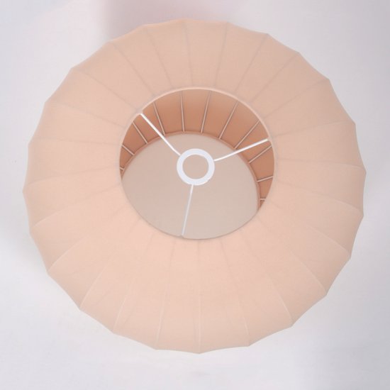 Lampenschirm K41931S Ø 60 cm – Beige-Cremefarbenes Textil – Handgefertigtes Design – Anne Light Home